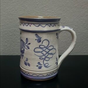 Handarbeit Handcrafted Blue & White Ceramic Mug NWOT